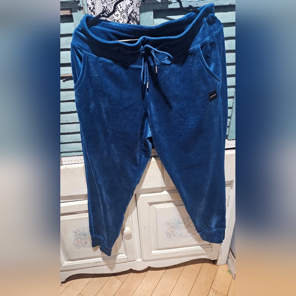 DKNY Sport Vibrant Blue Velour Set - Picture 6 of 6